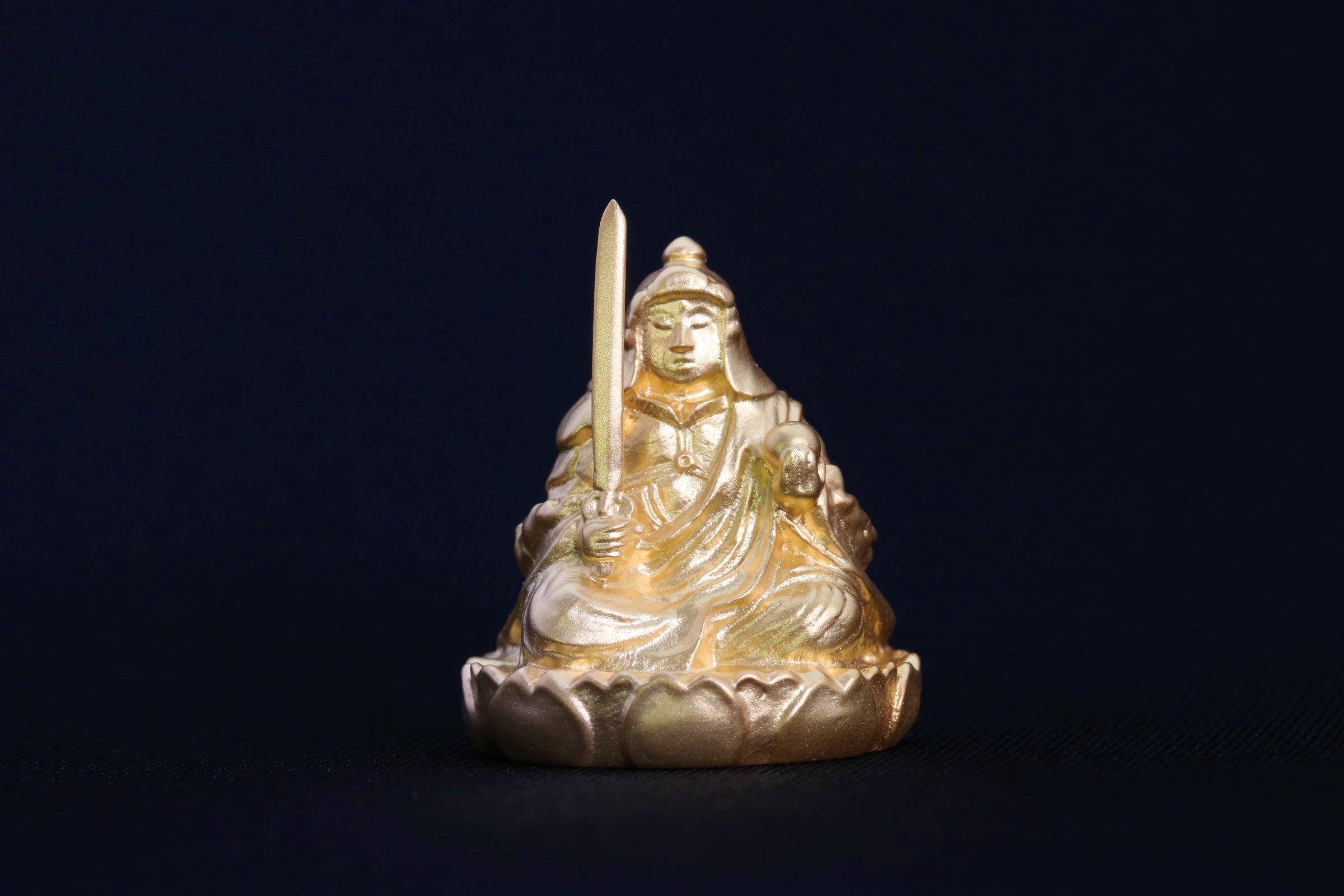 高野山伝燈大阿闍梨・菅澤照真師開眼入魂「一寸不動明王」 純銀